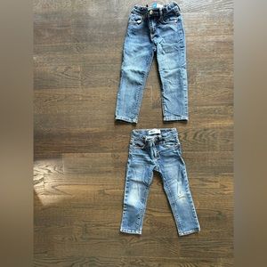 3T boys karate skinny jeans by Old Navy.  BOTH pairs for one price